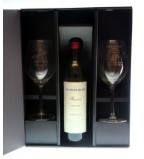 Two Wine Glass with Bottle Gift Box 2WG+B